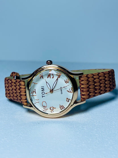 Tomi Classic Leather Strap Watch for Women - ANZA